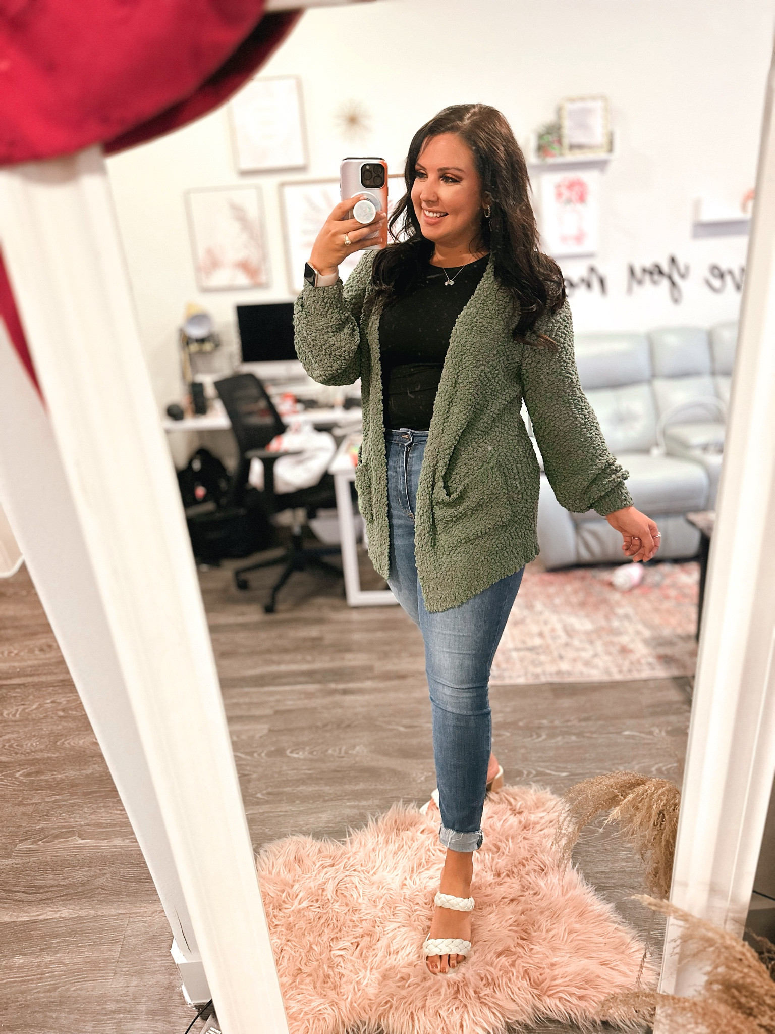 Pulling all my green jackets out for hockey season 🏒 🌟 

#LTKMidsize #LTKStyleTip #LTKSeasonal