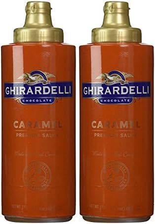 Amazon.com: Ghirardelli Caramel Flavored Sauce 17 oz. Squeeze Bottle (Pack of 2) | Amazon (US)