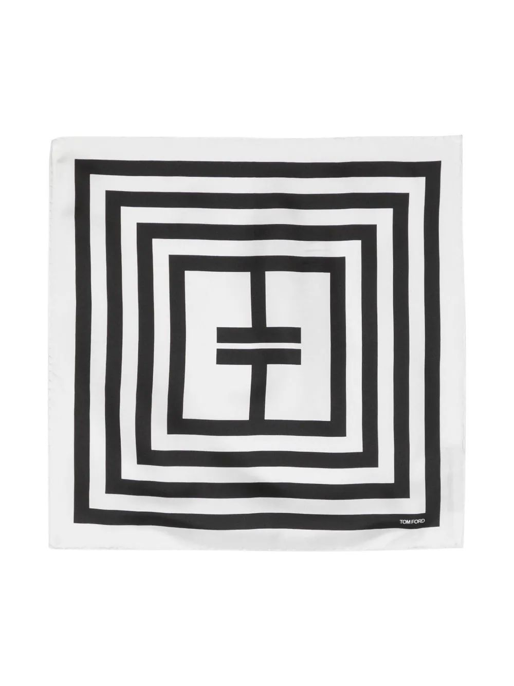 logo-print silk pocket square | Farfetch Global