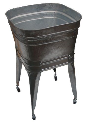Square Wash Tub with stand and drain | Amazon (US)