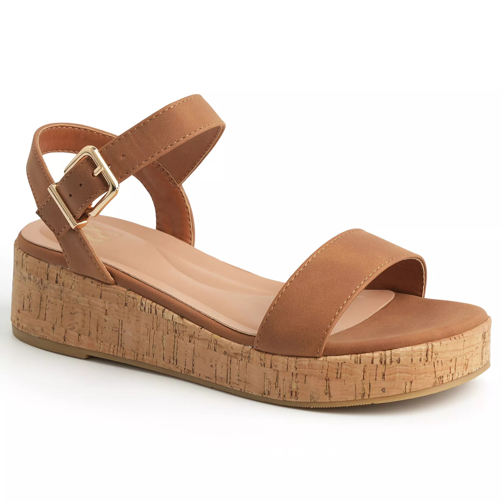 New York & Company® Halina Women's Platform Wedge Slingback Sandals | Kohl's