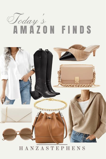 Todays Amazon finds are a mix of Amazon western chic and fall neutral finds. I love an oversized poplin shirt for fall! It’s the most versatile piece  

#LTKfindsunder100
