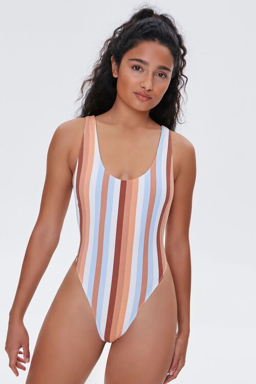 Striped One-Piece Swimsuit | Forever 21 (US)