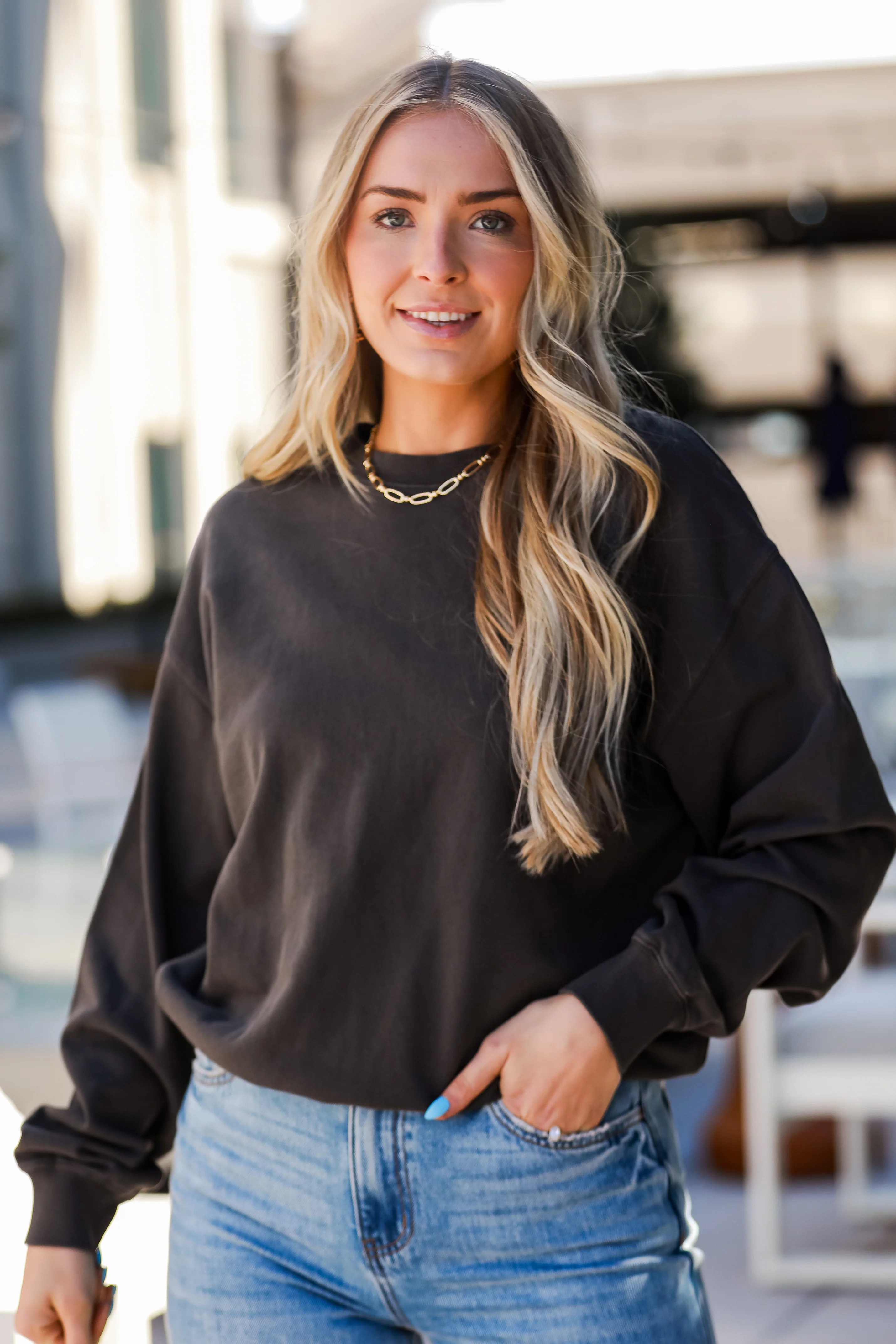 Weekend Adoration Oversized Pullover | Dress Up