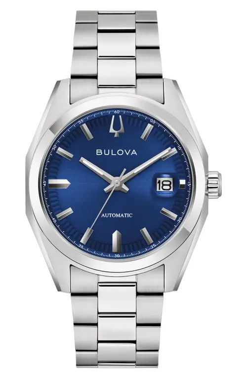 BULOVA Surveyor Automatic Bracelet Watch, 39mm in Silver-Tone at Nordstrom | Nordstrom