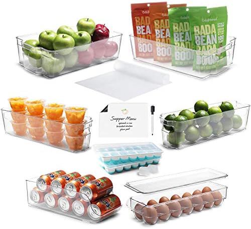 Etienne Alair Organizer-14 Stackable Freezer Clear Refrigerator Organizer - Acrylic Fridge Bins, ... | Amazon (US)