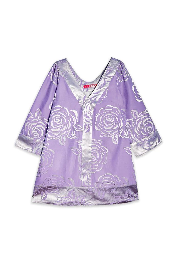 Deep V Mini Kaftan - Lilac Rose - PRE-SALE | Shop BURU