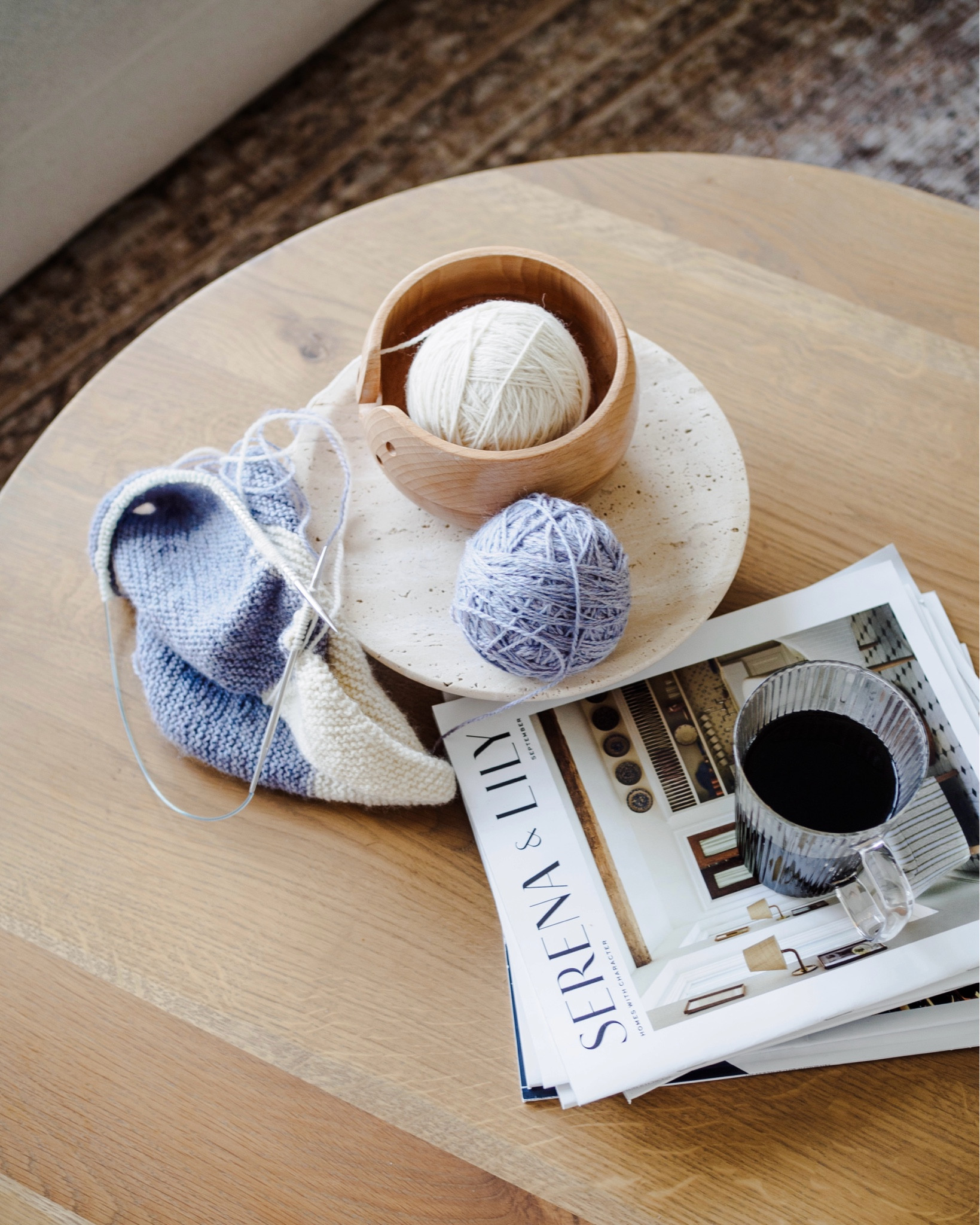 Knitting knitwear blanket holiday season travertine round table

#LTKHome #LTKSeasonal #LTKHoliday