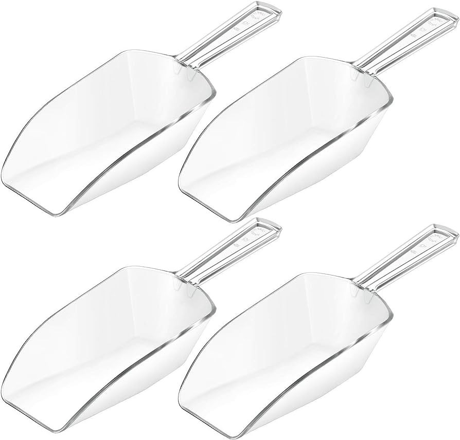 Shappy 4 Pieces Multi-purpose Kitchen Scoops Ice Scoop Bath Scoops, Food Candy Sugar Scoop for Ki... | Amazon (US)