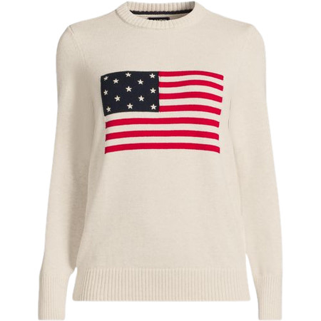 Women's Drifter Crew Neck Pattern Sweater | Lands' End (US)