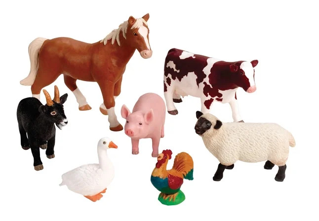 Learning Resources Jumbo Farm Animals, Set of 7 | Walmart (US)