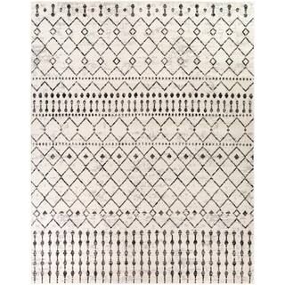Rubena Black 7 ft. 10 in. x 10 ft. Area Rug | The Home Depot