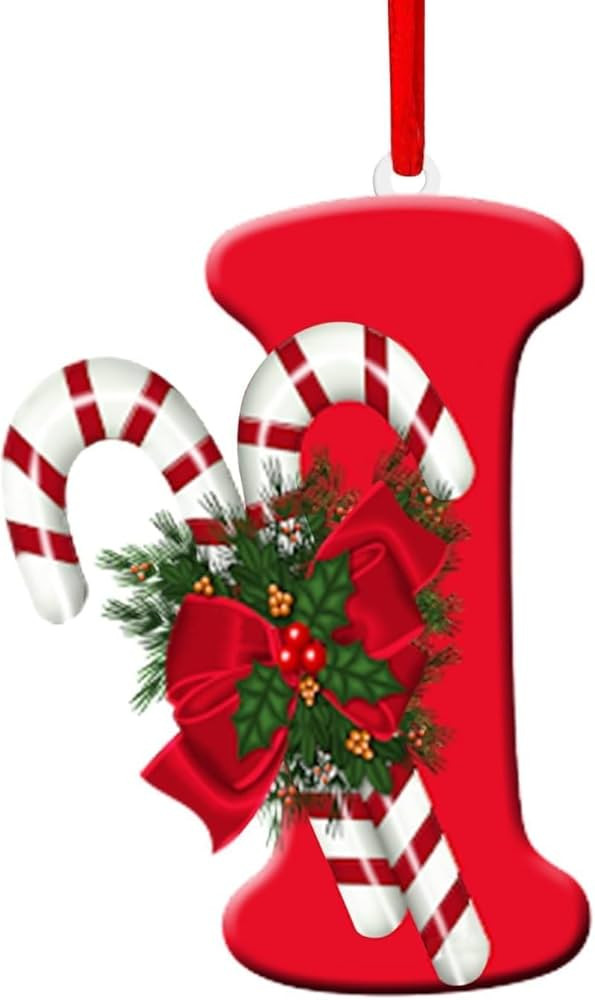 26 Letter Christmas Tree Hanging Pendant, 2024 Christmas Letters Ornaments A to Z Ornament Letter... | Amazon (US)