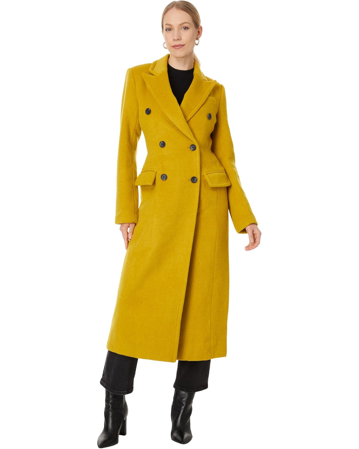 Strong Shoulder Hourglass Coat | Zappos
