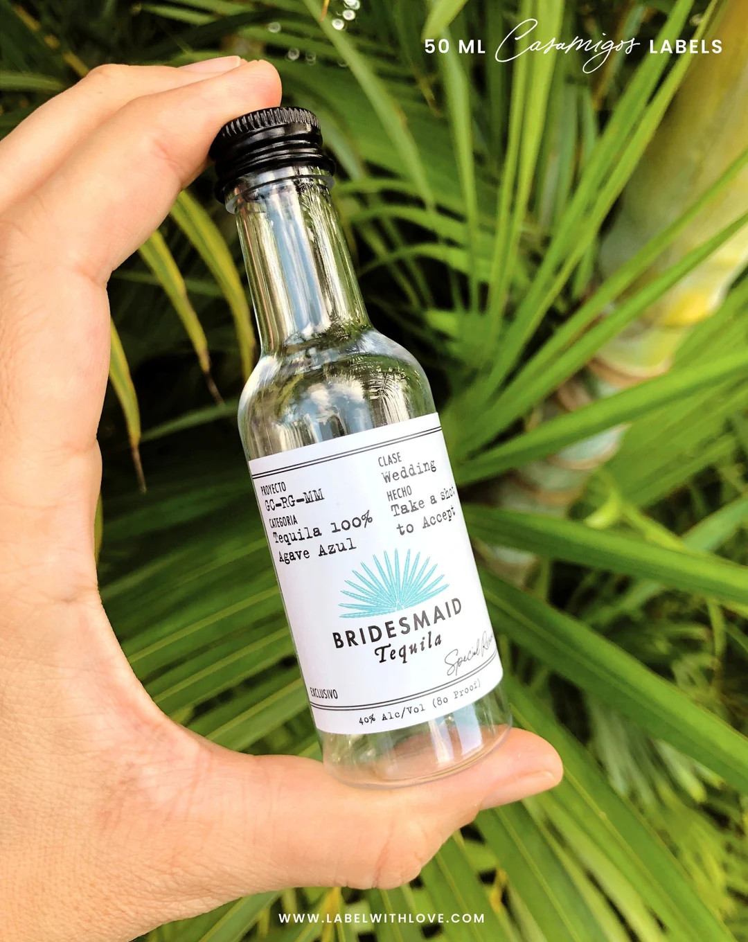 Casamigos Labels 50 Ml Bridesmaid Proposal Gift Tequila - Etsy | Etsy (US)