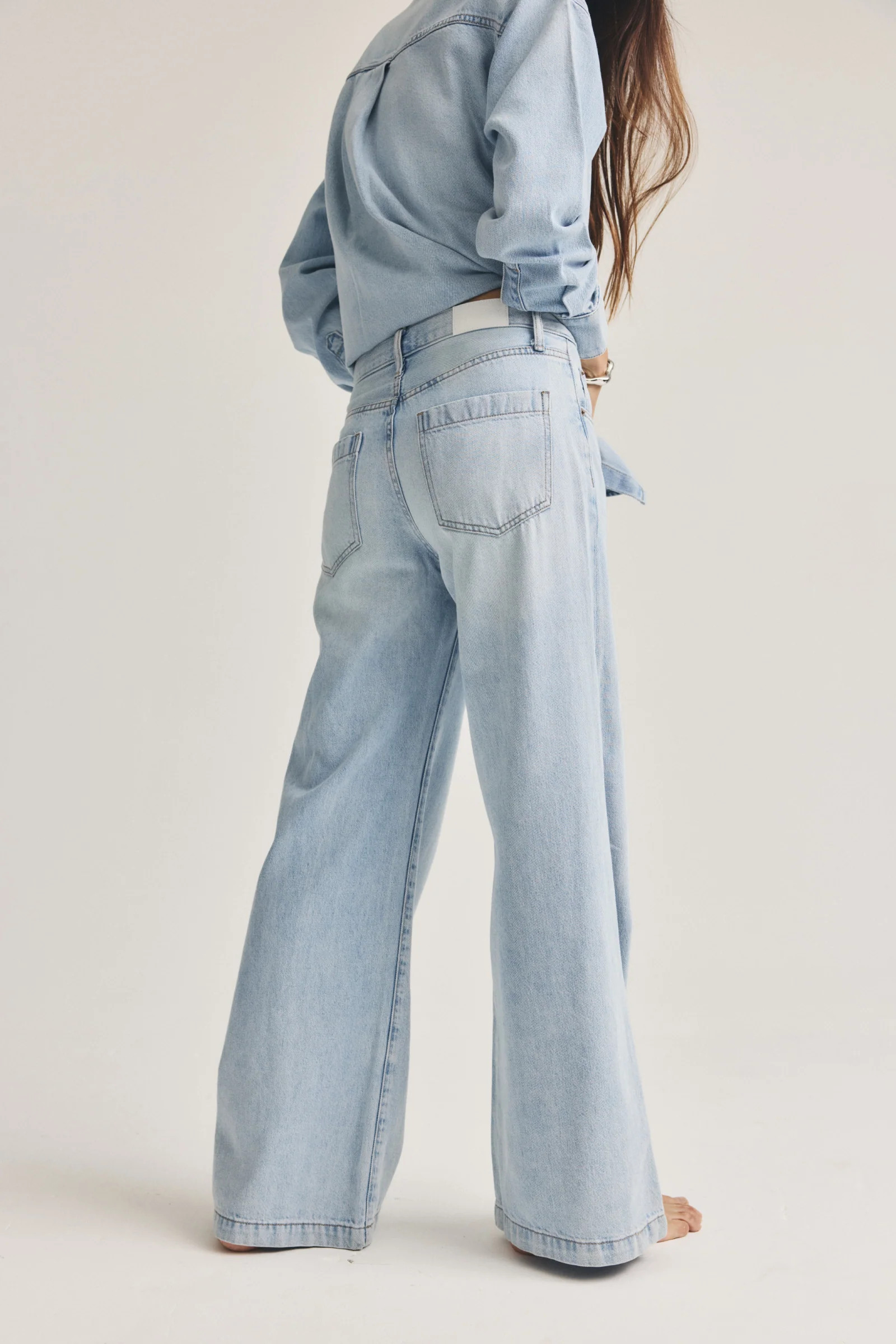 Jadyn Mid Rise Palazzo Jean - Chateau | Pistola Denim