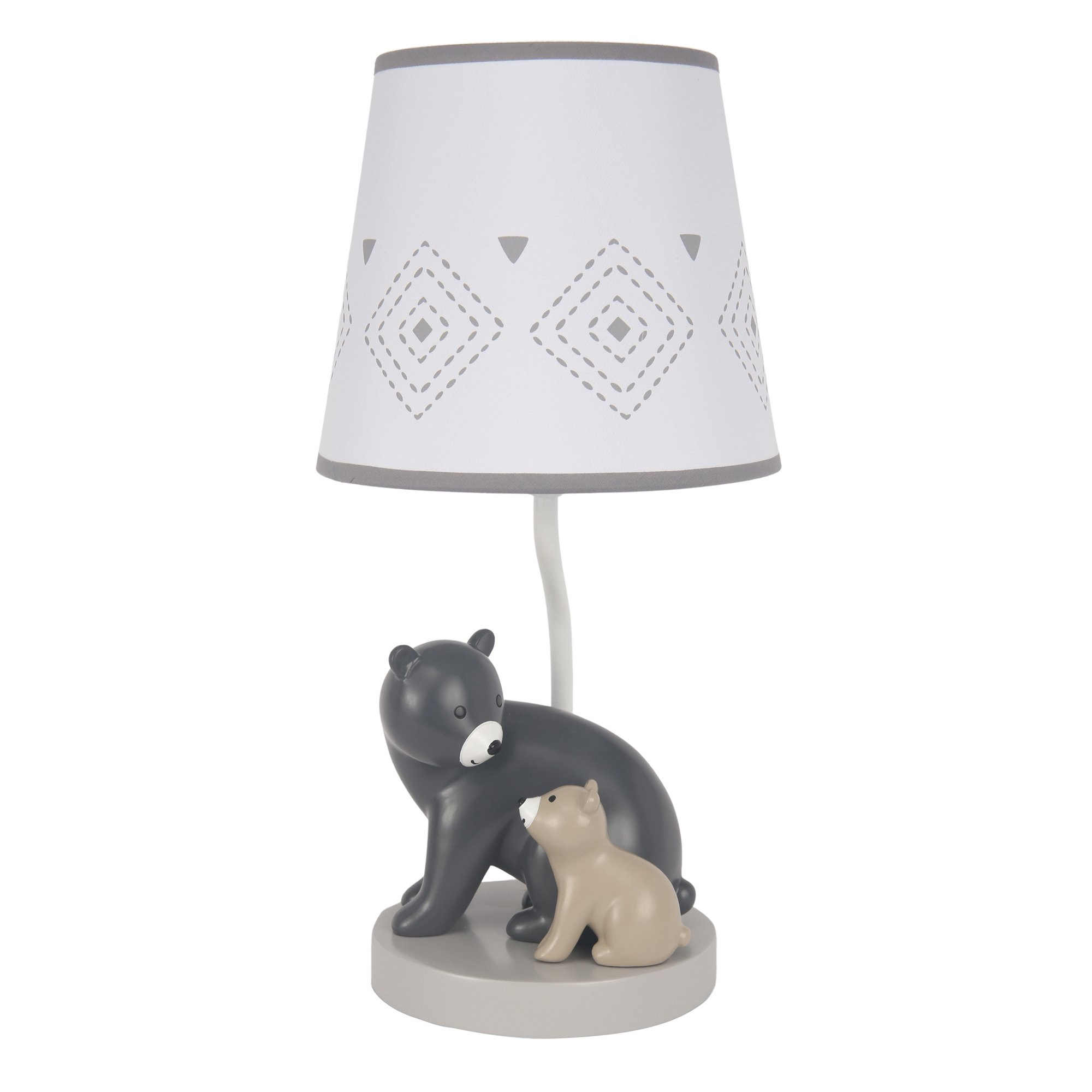 Lambs & Ivy Woodland Forest Gray Bears Nursery Lamp with Shade & Bulb - Walmart.com | Walmart (US)
