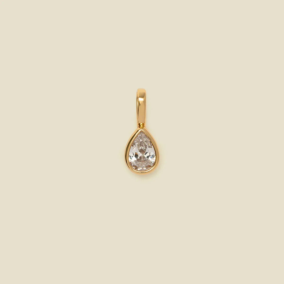 Pear CZ Charm | Made by Mary (US)