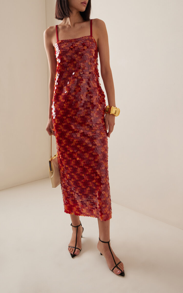 Paillette-Embellished Midi Dress | Moda Operandi (Global)