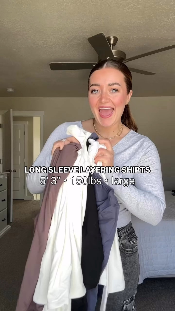 Wearing a large in all of them. Definitely size up. 🤩

#LTKSeasonal #LTKFamily #LTKFindsUnder50