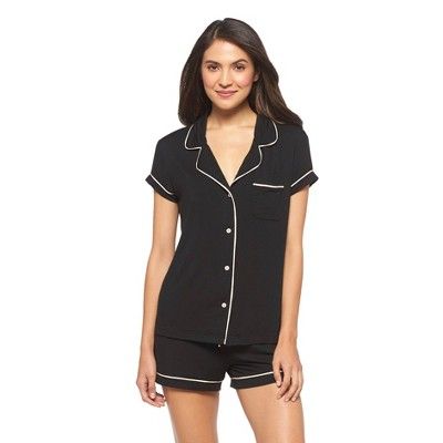 Women's Pajama Set Total Comfort Black XXL - Gilligan & O'Malley™ | Target