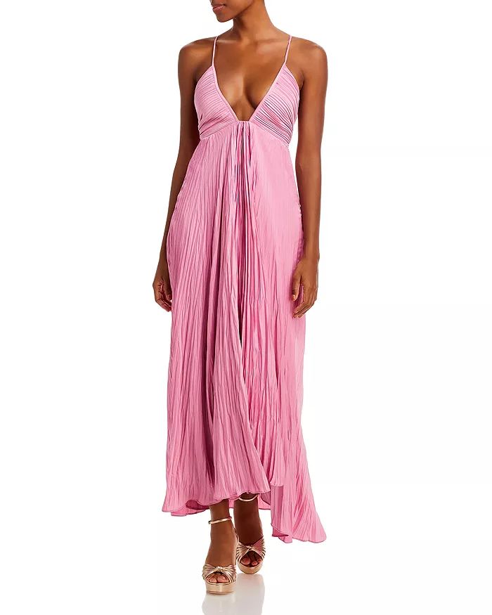 Angelina Pleated Maxi Dress | Bloomingdale's (US)