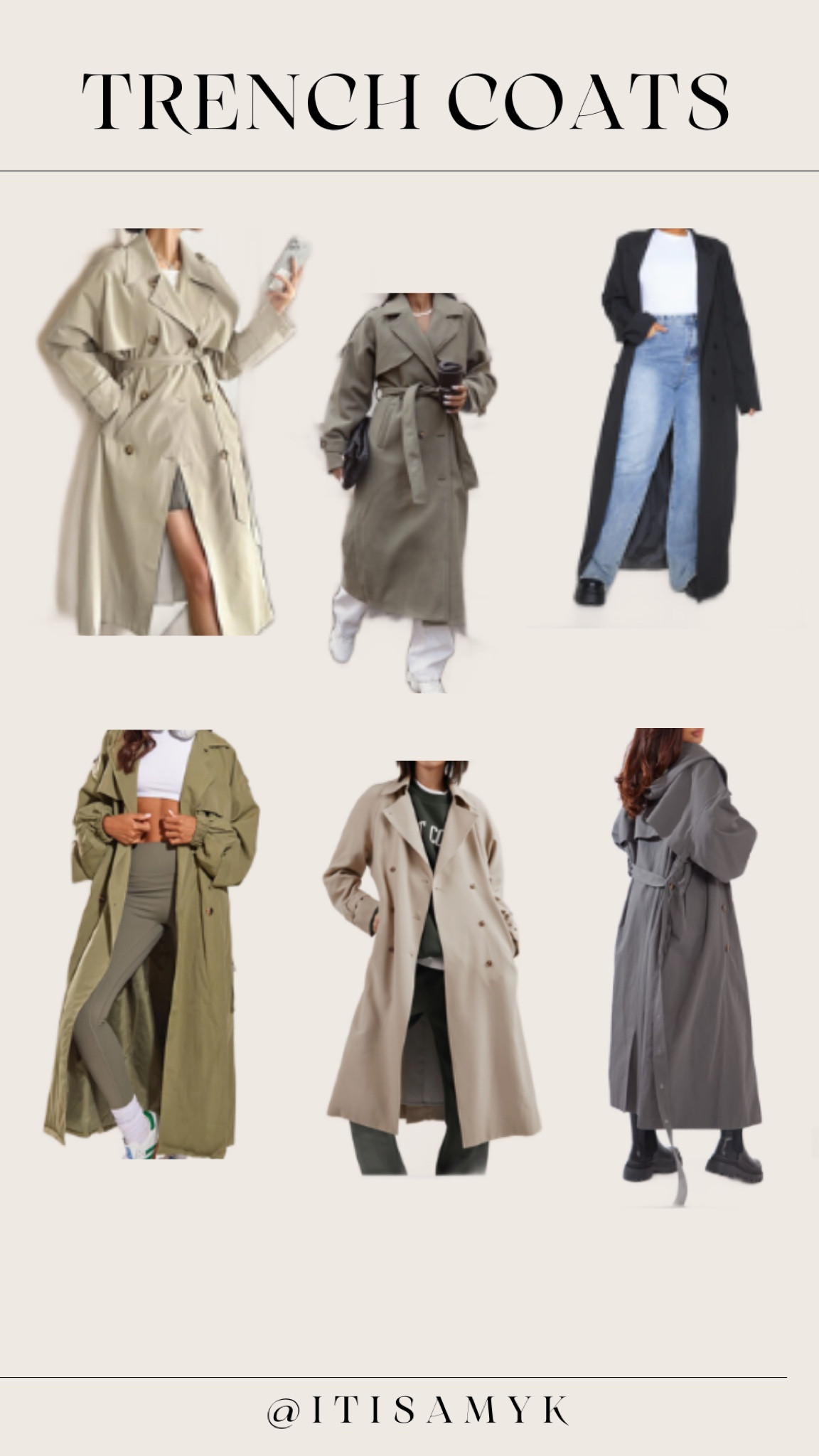 Trench coats for fall inspo!!! 

#LTKfindsunder100 #LTKstyletip #LTKSeasonal
