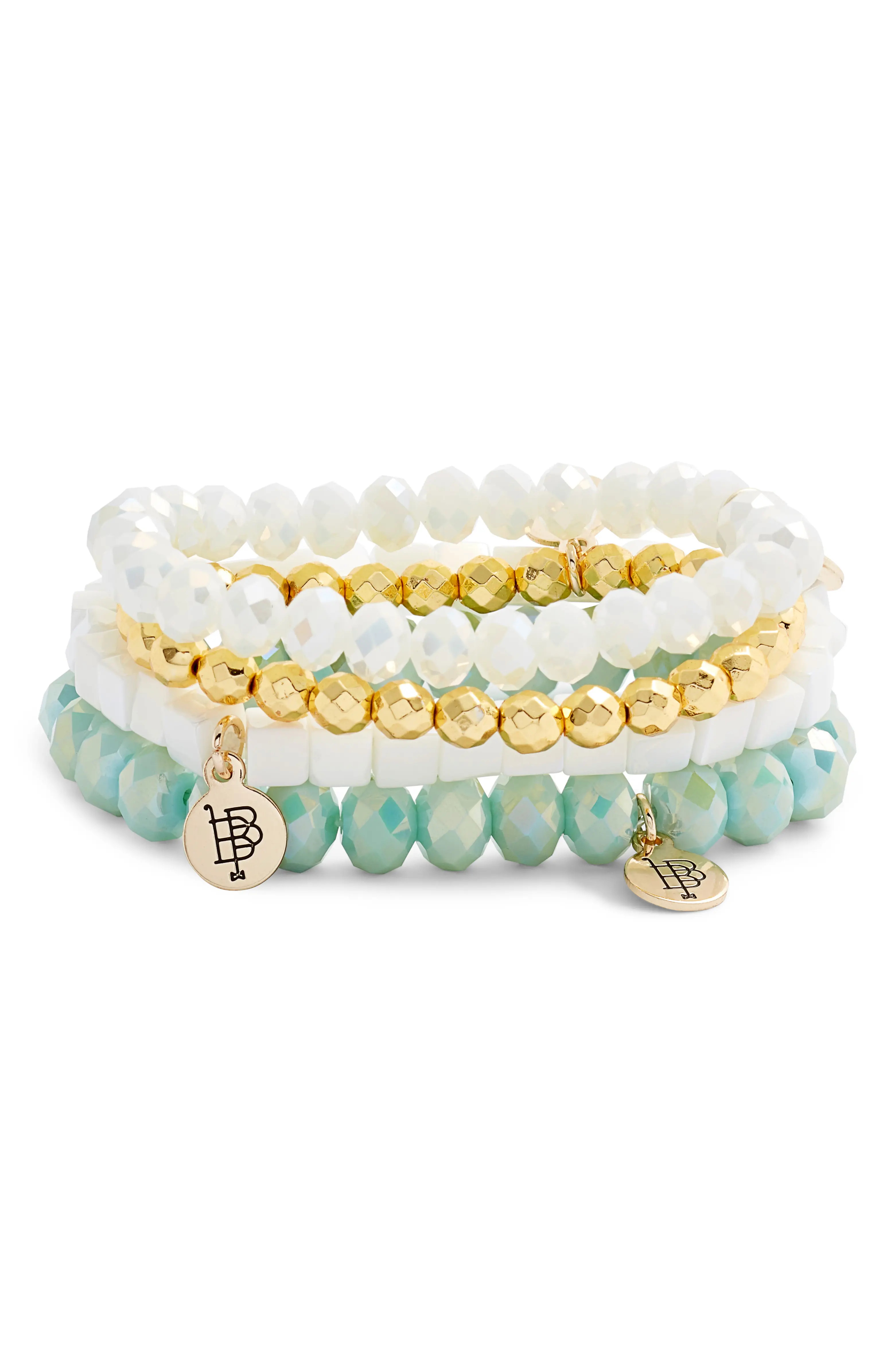 Set of 4 Beaded Stretch Bracelets | Nordstrom