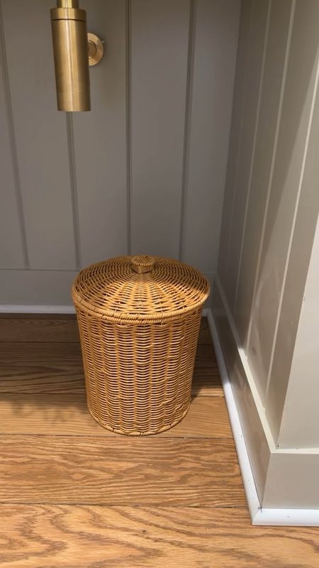 rattan trash bin with lid 

#LTKhome #LTKfindsunder50