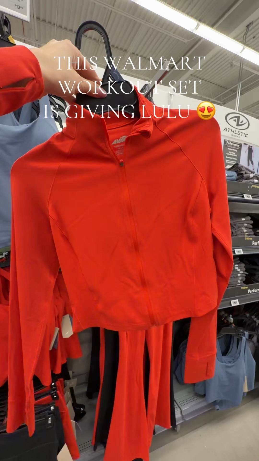 WALMART | red workout sett