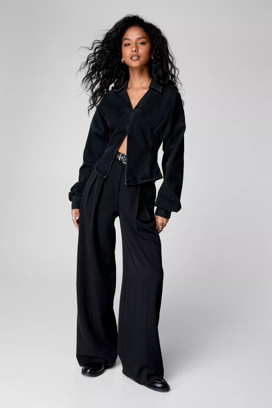 Denim Corset Shirt | Nasty Gal US