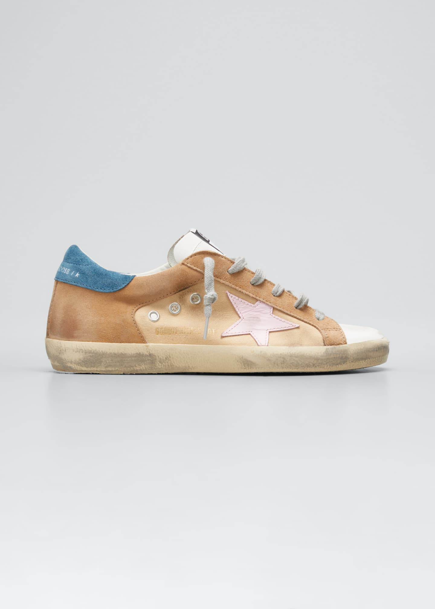 Superstar Mixed Leather Sneakers | Bergdorf Goodman