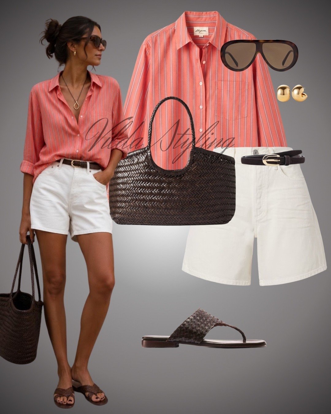 Easy elegance starts with timeless basics. This look is effortlessly chic for everyday wear, weekend getaways, and everything in between. 🤎

#LTKStyle #LTKSummer #LTKFashion #SummerOutfit #EverydayStyle #CasualChic #StripedShirt #WhiteShorts #NeutralStyle #VacationStyle

#LTKsummer #LTKstyletip #LTKjeans