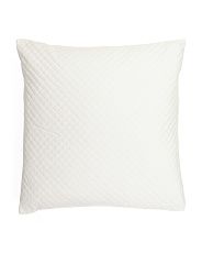 24x24 Quilted Velvet Pillow | TJ Maxx