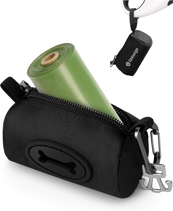 Gobeigo Dog Poop Bag Holder for Leash, Large Opening for Easy Pull Out, Doggy Poo Bag Dispenser w... | Amazon (US)
