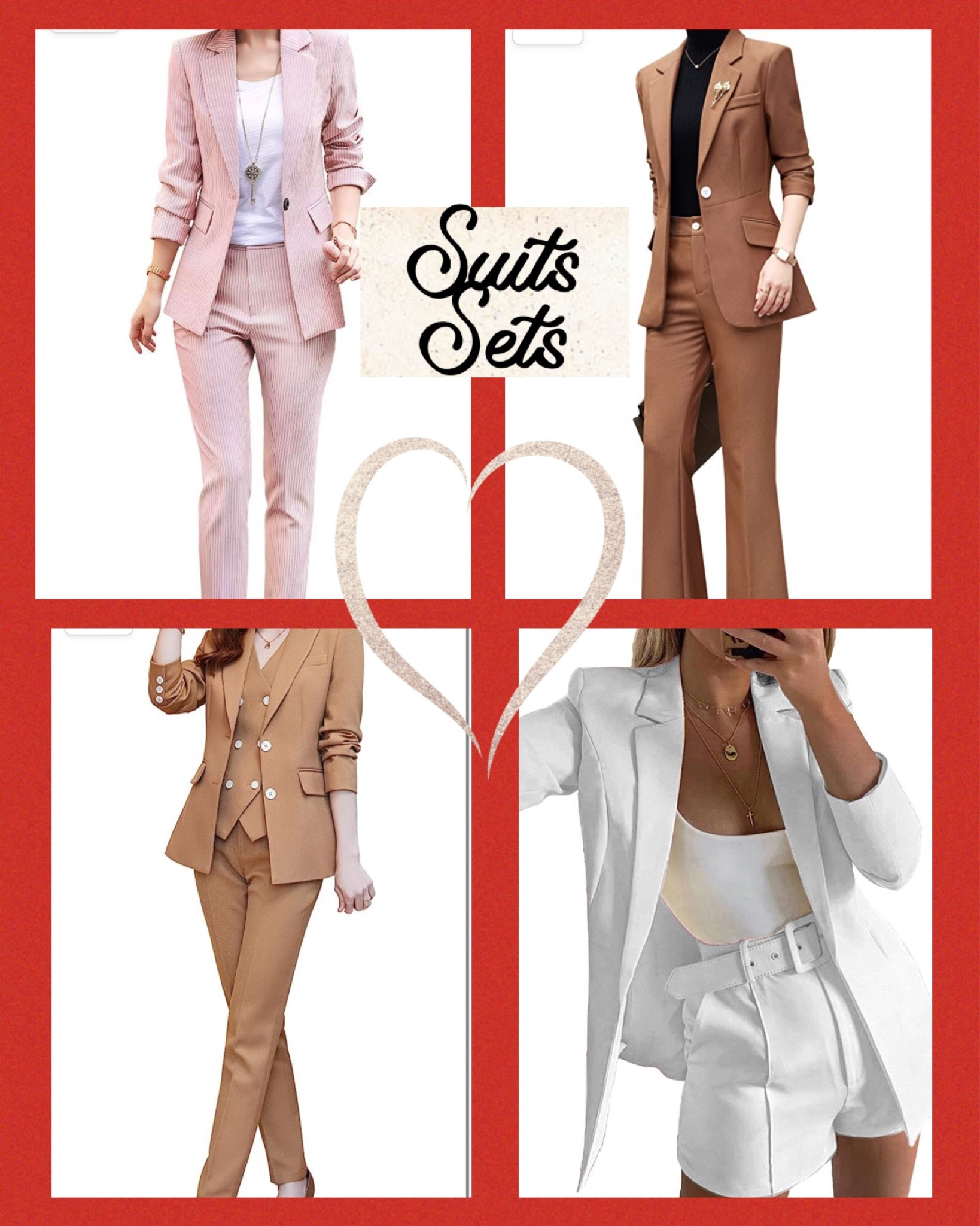 Suit sets
Blazer and pants set
Business casual 
Fall suit
Office wear look




Amazon prime day deals, blouses, tops, shirts, Levi’s jeans, The Drop clothing, active wear, deals on clothes, beauty finds, kitchen deals, lounge wear, sneakers, cute dresses, fall jackets, leather jackets, trousers, slacks, work pants, black pants, blazers, long dresses, work dresses, Steve Madden shoes, tank top, pull on shorts, sports bra, running shorts, work outfits, business casual, office wear, black pants, black midi dress, knit dress, girls dresses, back to school clothes for boys, back to school, kids clothes, prime day deals, floral dress, blue dress, Steve Madden shoes, Nsale, Nordstrom Anniversary Sale, fall boots, sweaters, pajamas, Nike sneakers, office wear, block heels, blouses, office blouse, tops, fall tops, family photos, family photo outfits, maxi dress, bucket bag, earrings, coastal cowgirl, western boots, short western boots, cross over jean shorts, agolde, Spanx faux leather leggings, knee high boots, New Balance sneakers, Nsale sale, Target new arrivals, running shorts, loungewear, pullover, sweatshirt, sweatpants, joggers, comfy cute, something cute happened 


#LTKunder50 #LTKunder100 #LTKworkwear