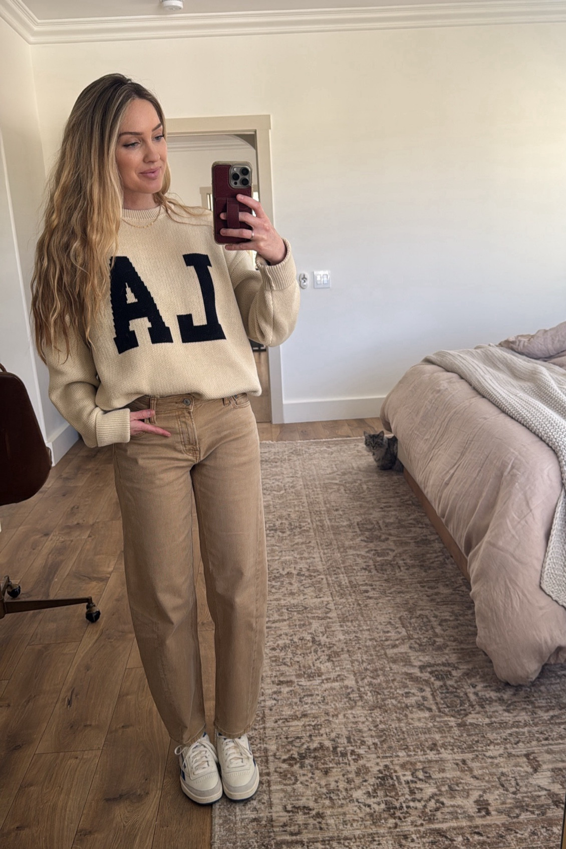 Finally found some barrel pants that are subtle and not so over-the-top looking! On sale too! Definitely size one full size down, as they run large. Unless you go with the jeans version…. Then they run true to size! (It’s just a little different based on material.) Also the sweater and shoes are technically both mens, so keep that in mind for sizing. I’m wearing a size Small in the sweater and have it slightly tucked into my pant line. Shoes you just need to buy in mens size but look at the unisex sizing to see how they crossover to women’s!!

#LTKMostLoved #LTKFindsUnder50 #LTKSaleAlert