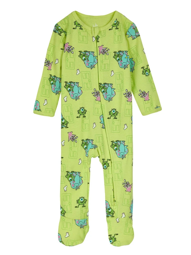 Character Baby Two-Way Zip Front Footed Sleep N Play Pajamas, Sizes Newborn-6/9 Months | Walmart (US)