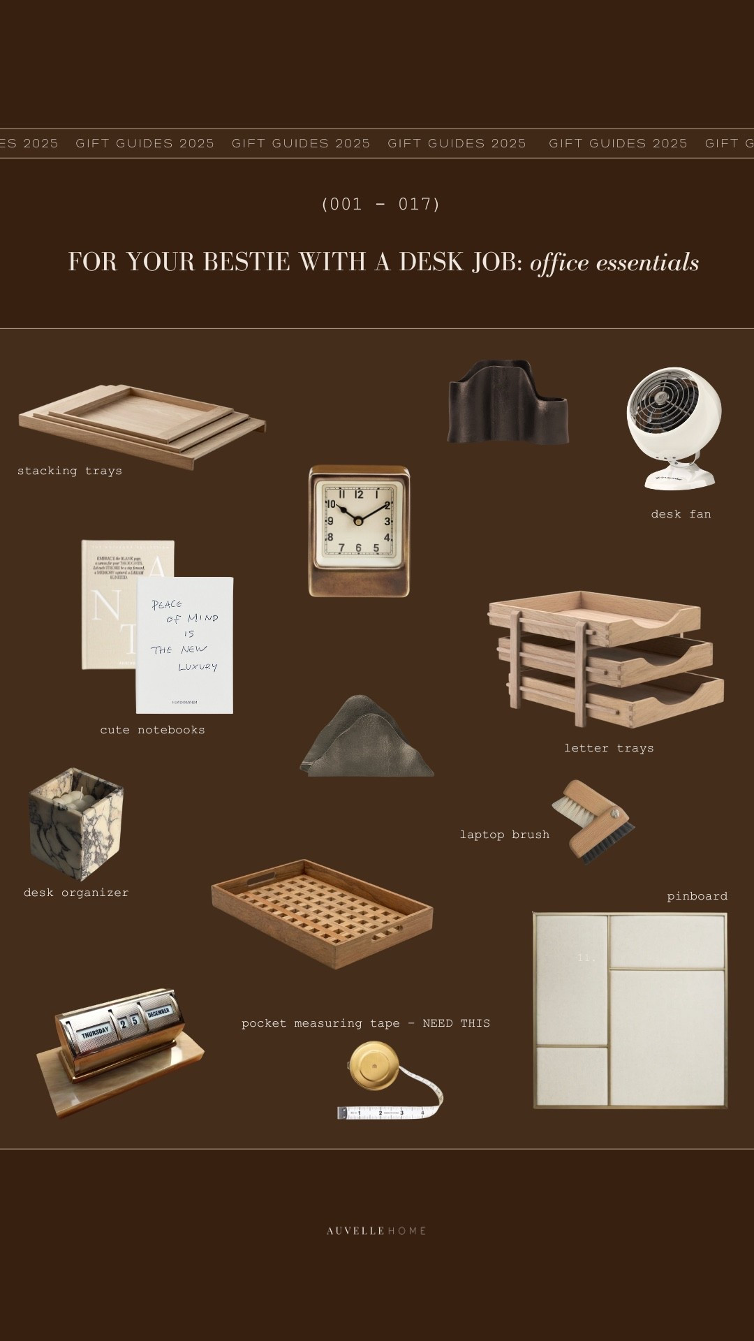 GIFT GUIDE 009: for the desk job + work from home girlies