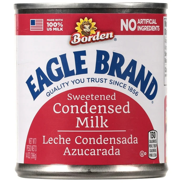 Eagle Brand Sweetened Condensed Milk, 100% US Milk, Gluten Free, 14 fl oz Can - Walmart.com | Walmart (US)
