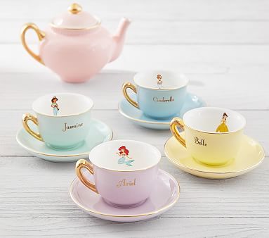 Disney Princess Porcelain Princess Tea Set | Pottery Barn Kids | Pottery Barn Kids