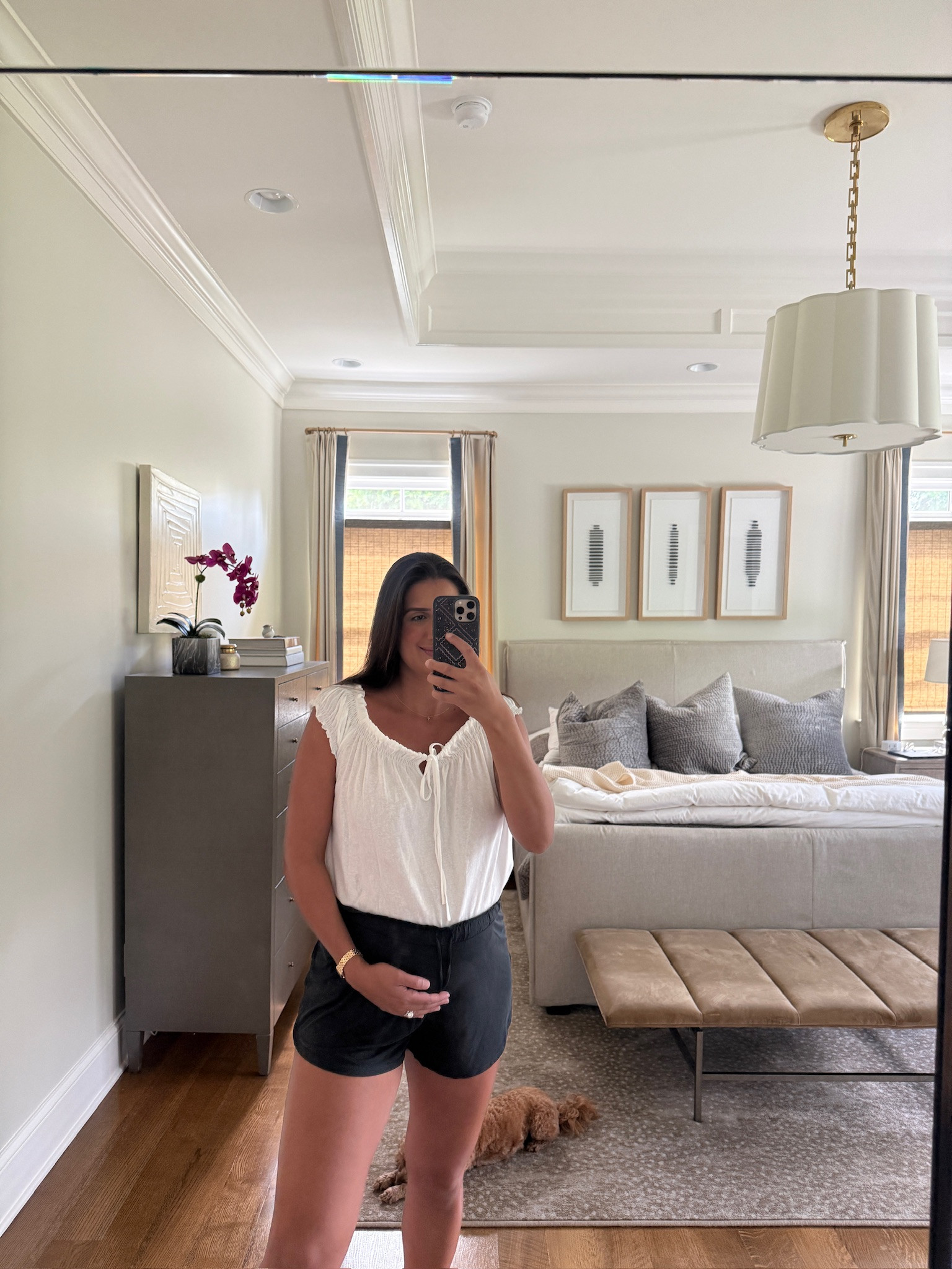 Bump outfits 🤍

tts: medum top sized up in shorts to a large!

bump friendly, bump friendly shorts, bump friendly tops, lounge shorts, summer blouses, comfy wear, Grace White

#LTKootd #LTKSeasonal #LTKgrwm