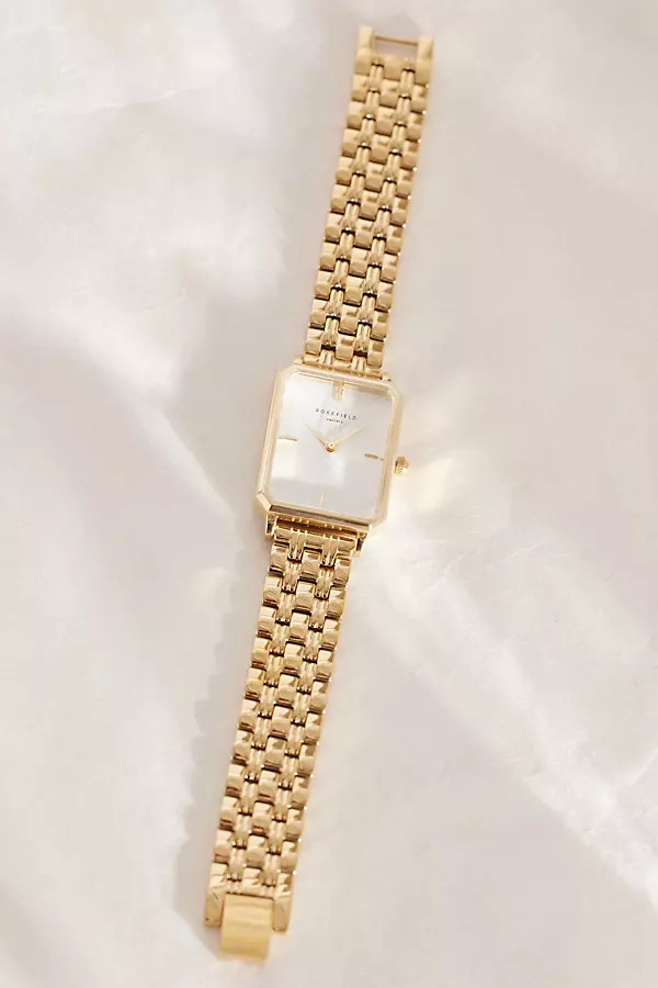 Rosefield Octagon Gold-Plated Multi-Link Wrist Watch | Anthropologie (UK)