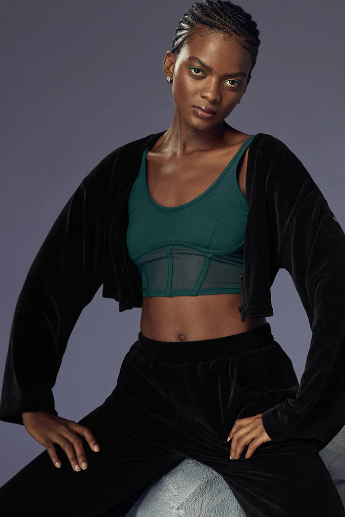 Airbrush Mesh Corset Tank | Alo Yoga (US)