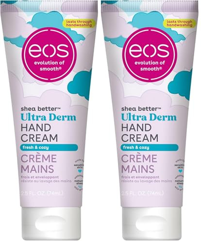eos Shea Better Hand Cream - Fresh & Cozy Hand Lotion | Instant Hydration + Lasting Protection | 2.5 oz (Pack of 2) | Amazon (US)