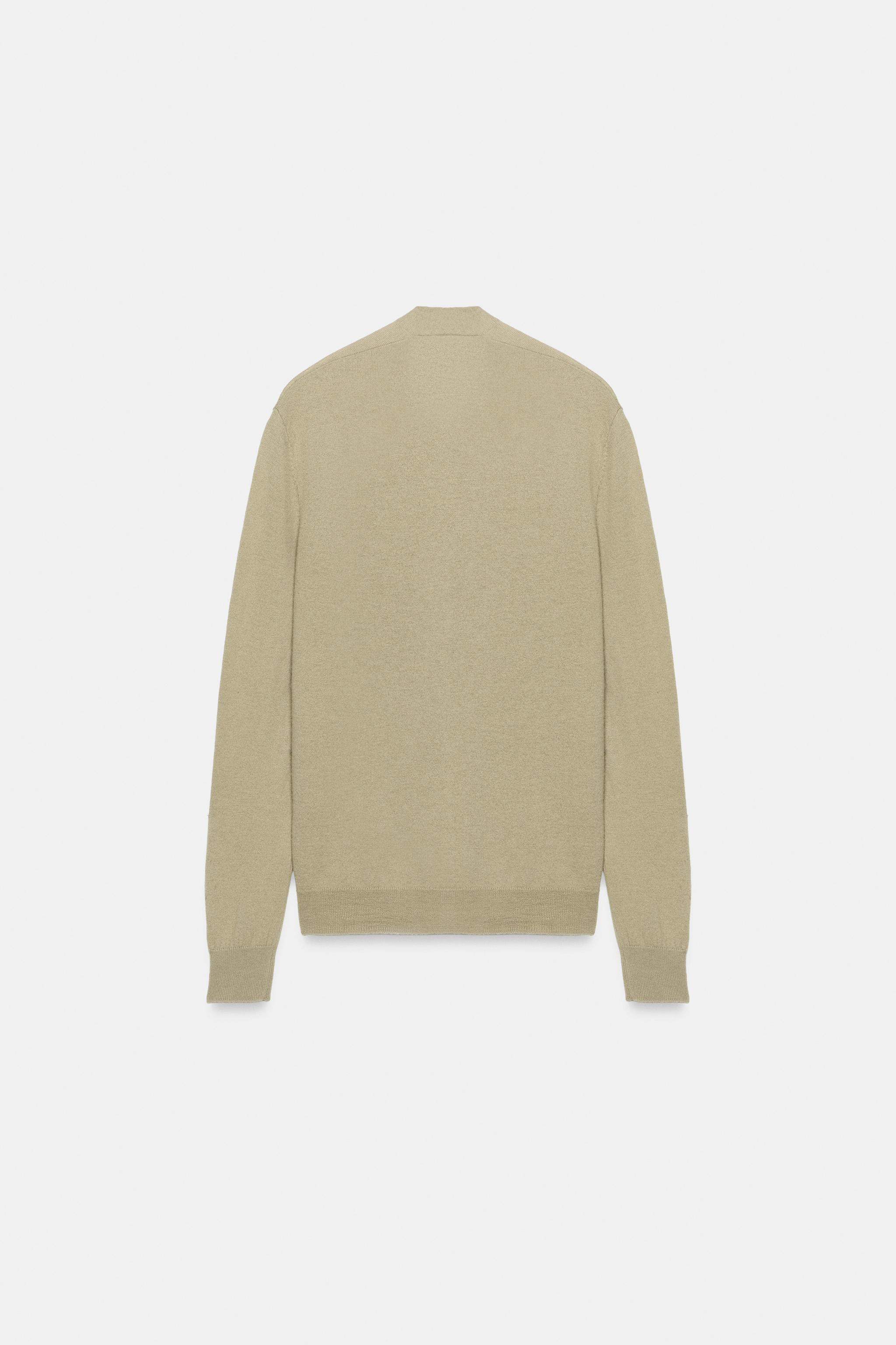 100% EXTRA-SOFT WOOL V-NECK JACKET | Zara US