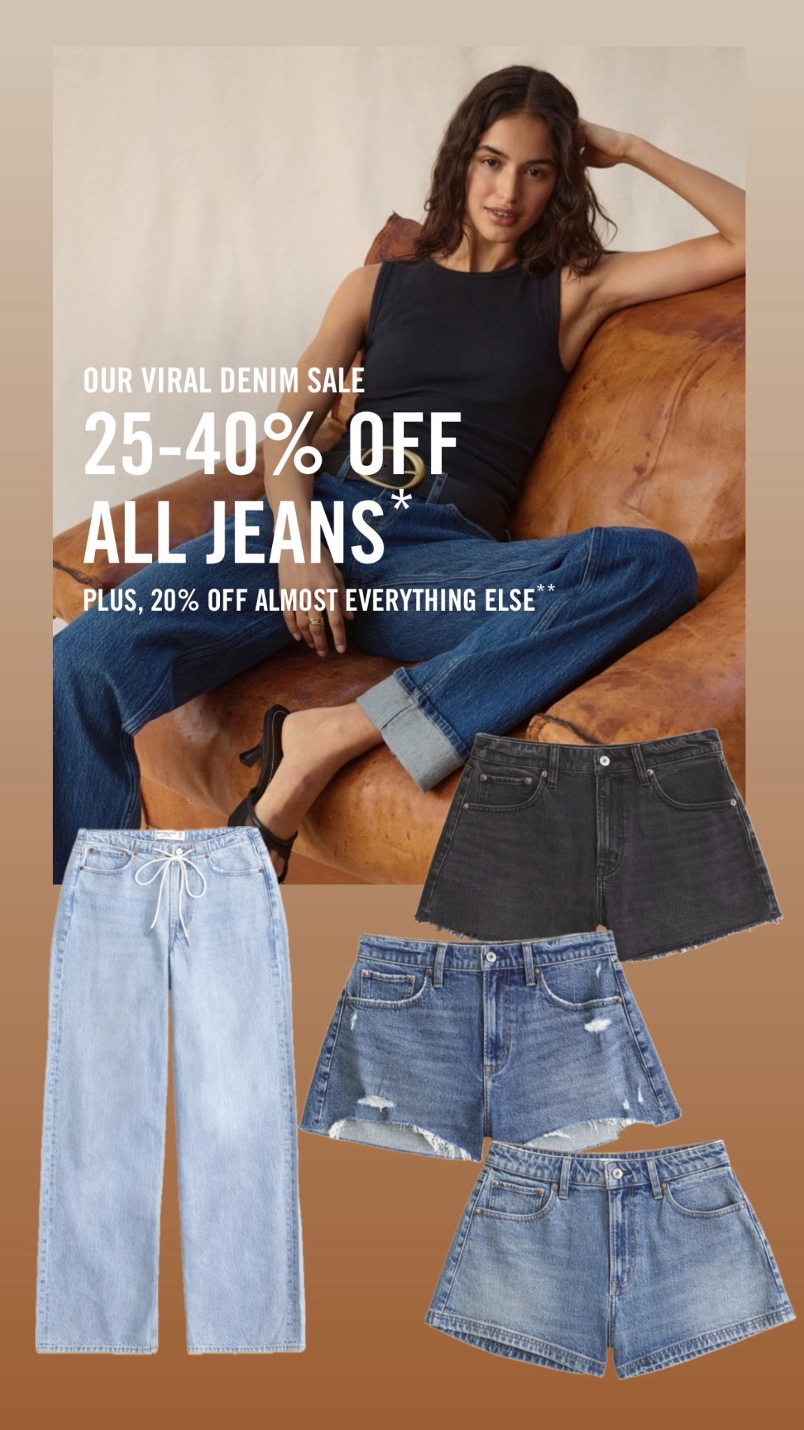 25-40% off denim + an additional 15% off with code DENIMAF 👖 

#LTKMidsize #LTKTall #LTKSaleAlert