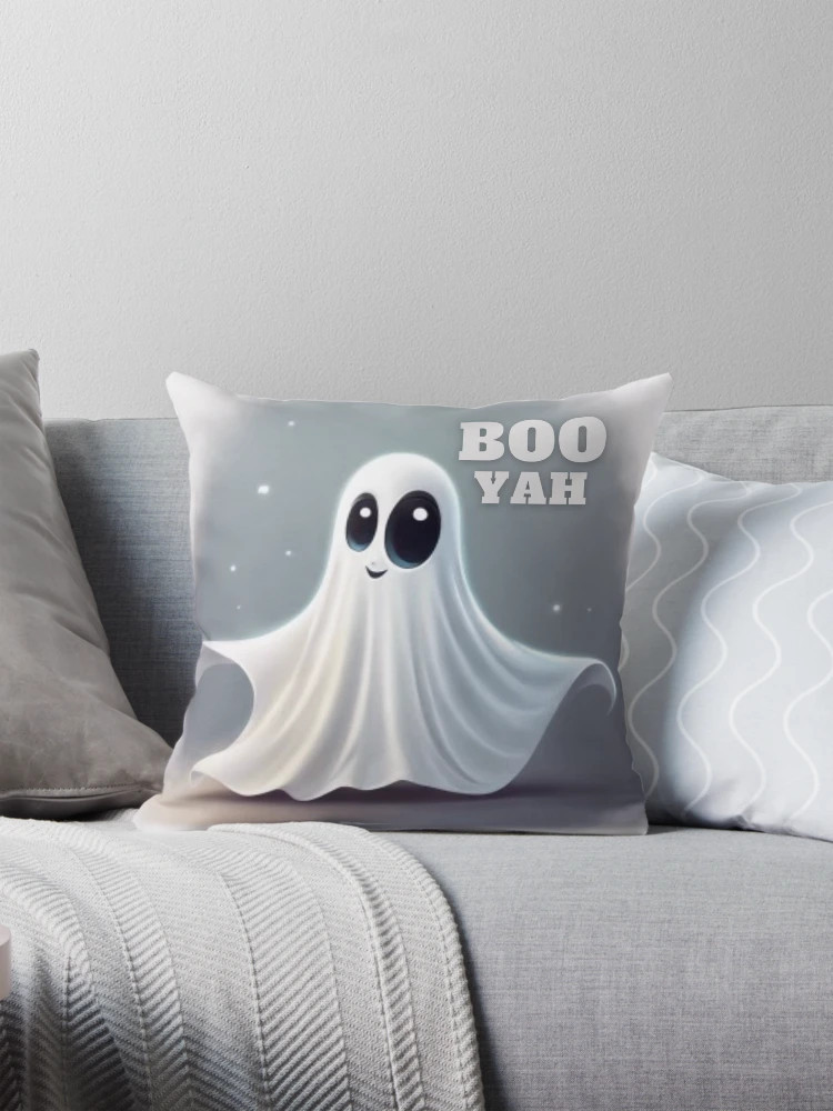Boo Yah Ghost Pillow | Redbubble (US)