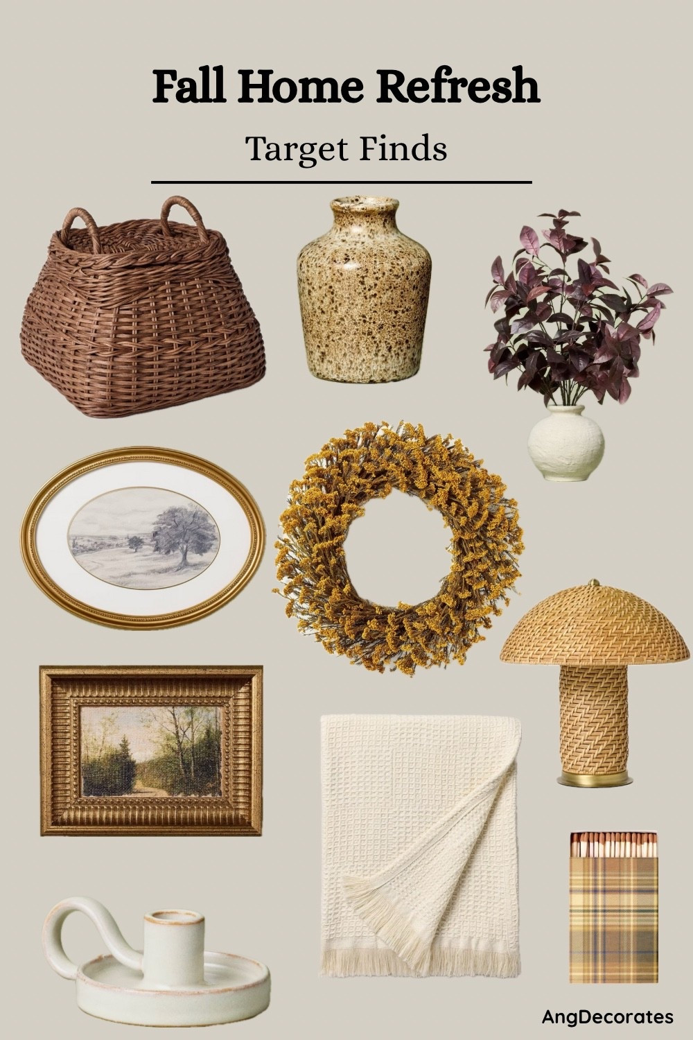 ✨ Target fall home decor finds ✨ Cozy blanket, chic bud vase, welcoming fall wreath, and woven basket—perfect for creating a warm autumn home. 🍂 #TargetHomeDecor #FallDecor

#LTKHome #LTKSeasonal