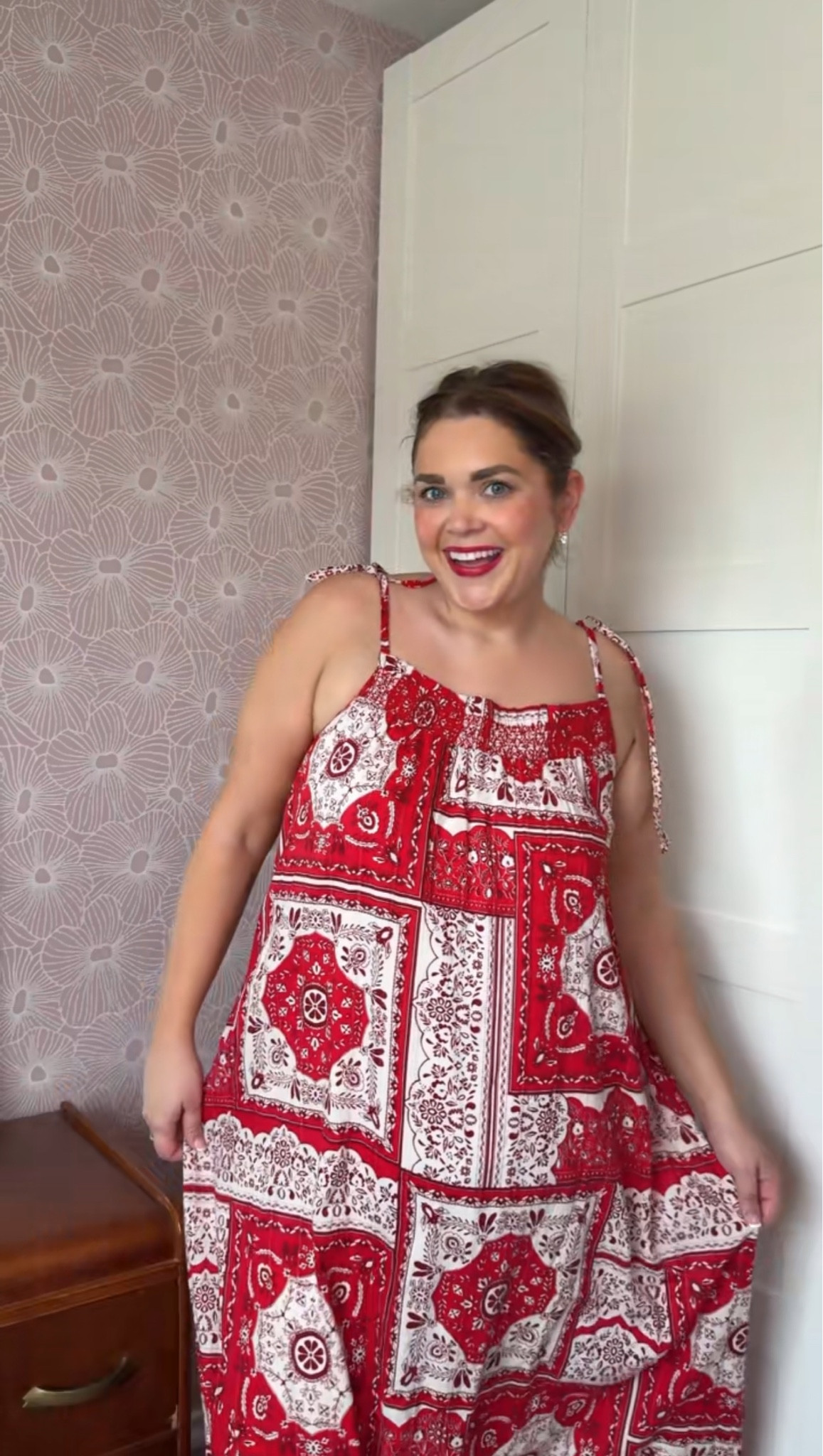 Bandana print Fourth of July dress wearing 14/16

#LTKMidsize